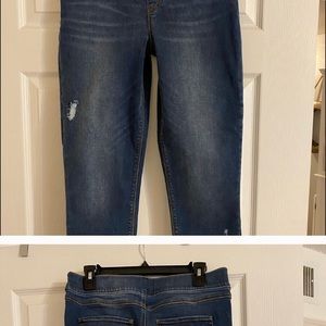 Spanx distressed jeans/jeggings